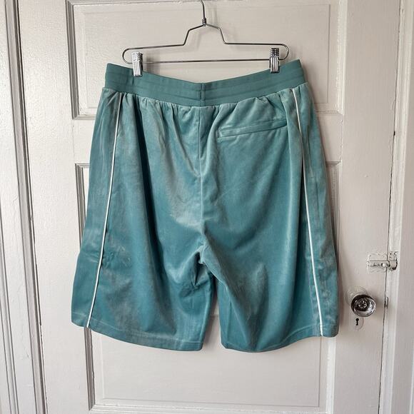 Sergio Tacchini Men's Shorts 2XL Velour Athletic Sovana Aquamarine NWT Tennis - Picture 13 of 14
